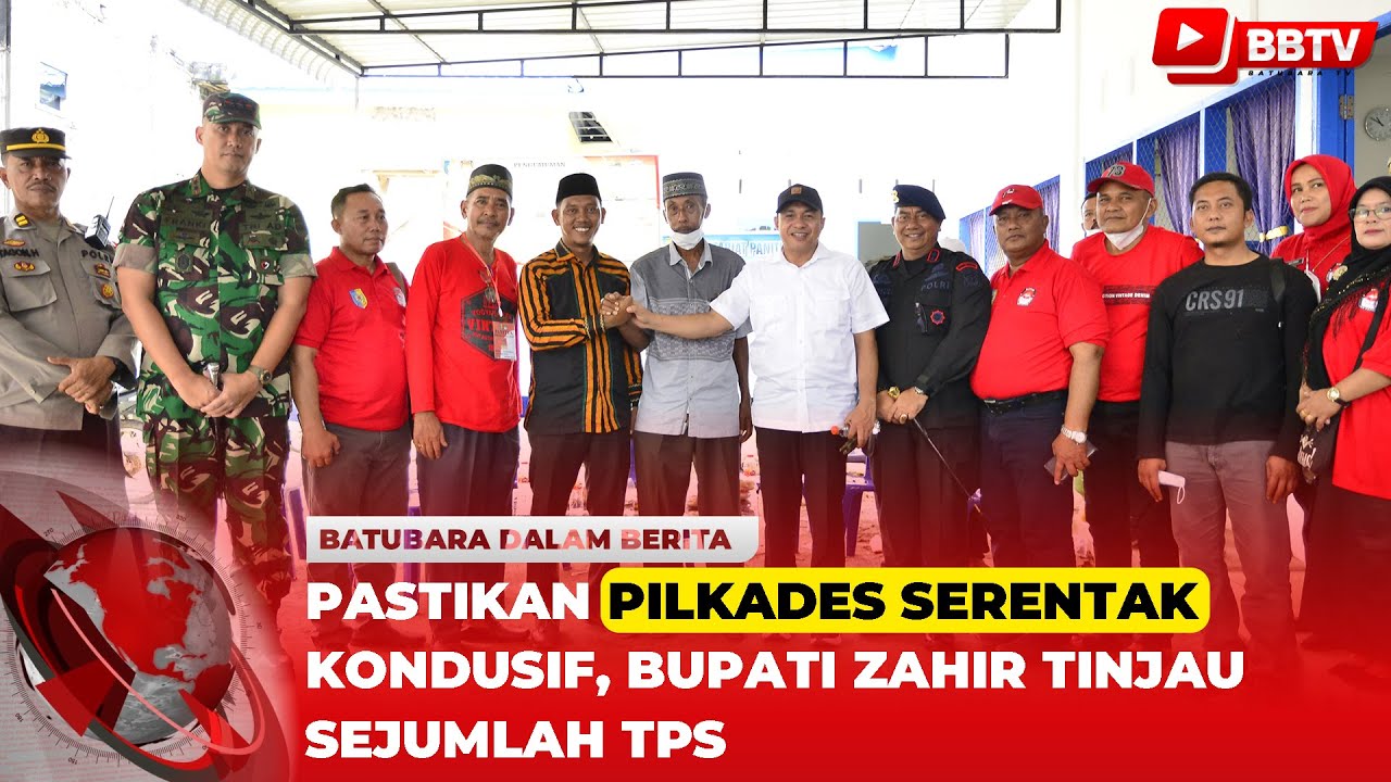 PASTIKAN PILKADES SERENTAK KONDUSIF, BUPATI ZAHIR TINJAU SEJUMLAH TPS