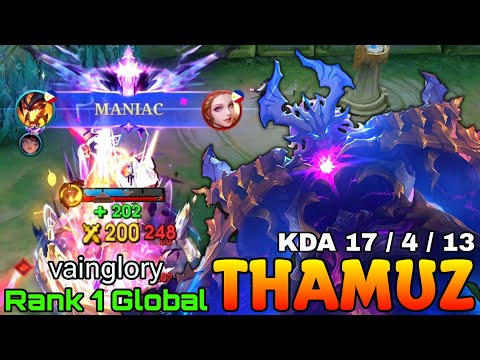 MANIAC Thamuz Deadly Jungler - Top 1 Global Thamuz by vainglory - Mobile Legends