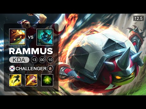Rammus Jungle vs Hecarim - KR Challenger - Season 12 Patch 12.5