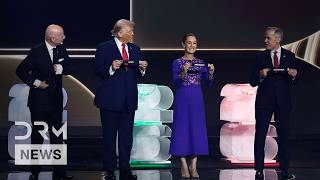 Trump, Claudia Sheinbaum & Mark Carney Draw USA, Mexico & Canada at FIFA World Cup 2026 | AC1G