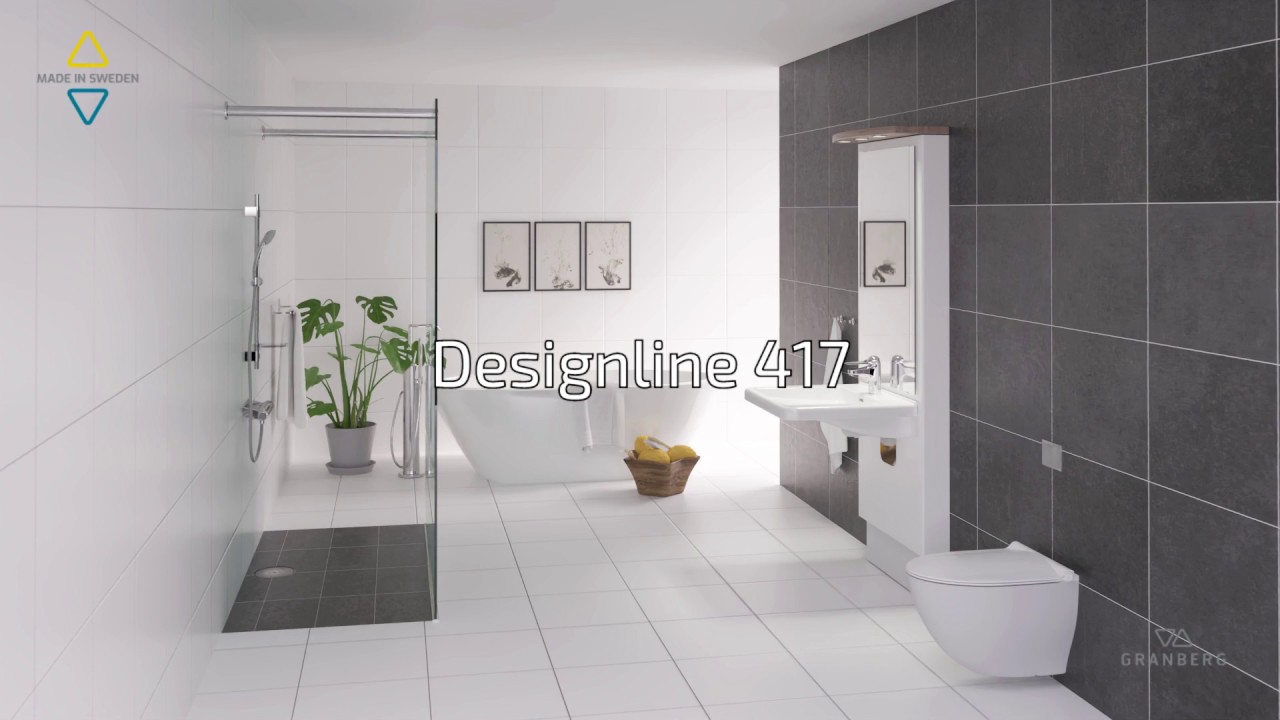 Video showing the Granberg Designline 417 electric washbasin lift in motion