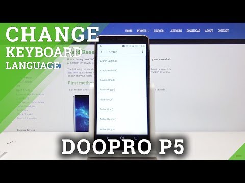 How to Change Keyboard Language in DOOPRO P5 – Keyboard Dictionary