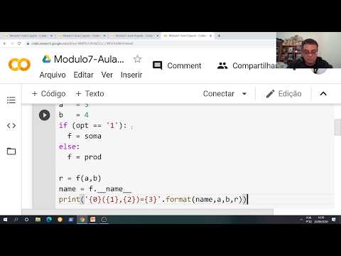 Módulo 7 - Aula 15 - Definindo nomes de funções a serem utilizadas em tempo de execução