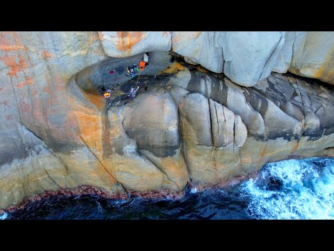 CRAZY FISHING LOCATION.  CAMP And FISH in a CAVE