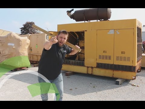 Green Industrial - USED DIESEL CATERPILLAR GENERATOR 400 KW CAT 3408 600 VOLT GENERATOR END FOR SALE