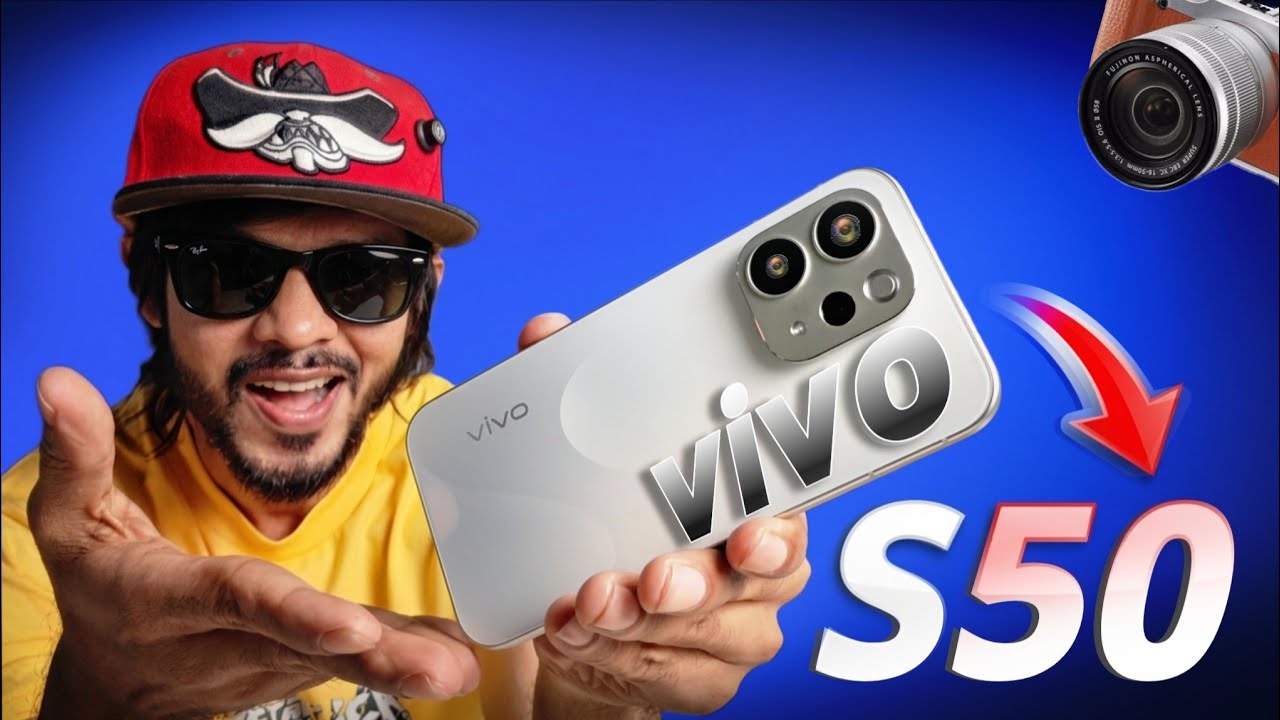 Vivo S50 front and back design with triple camera setup and AMOLED display