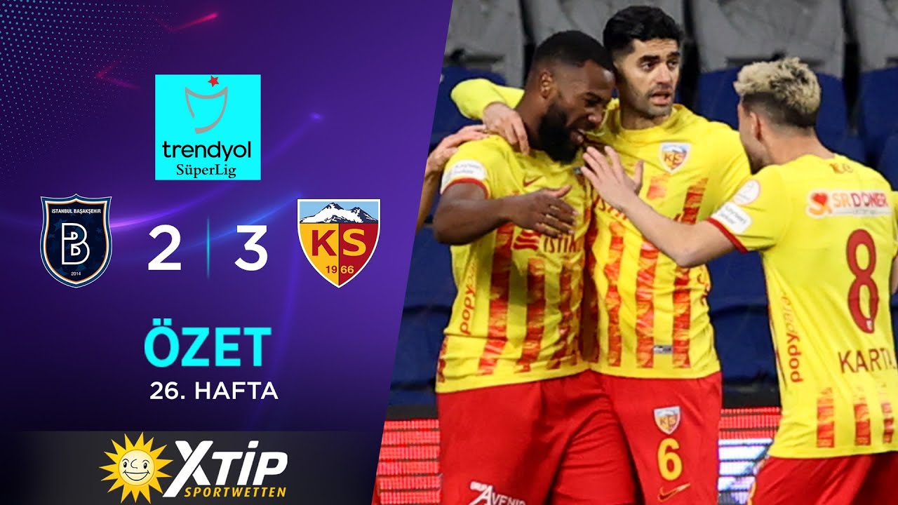 İstanbul Başakşehir vs Kayserispor highlights