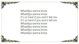 Cloud Nothings - Whaddya Wanna Know Lyrics