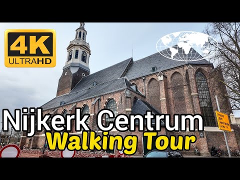 Walking tour door Nijkerk Centrum | 4K | Februari '25