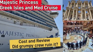 Majestic Princess Greek Isles and Mediterranean Cruise - Episode 11 Review and Solo Cruise Costs