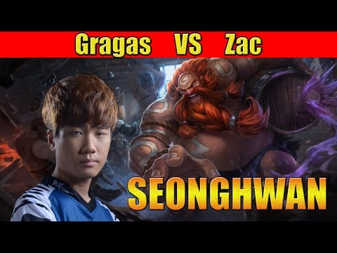 ROX SEONGHWAN  - Gragas Jungle  vs Zac