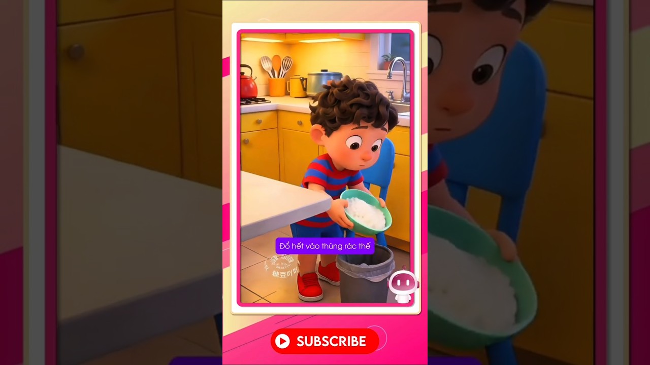 Sao lại đổ cháo vào thùng rác?