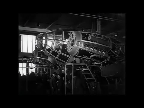 Heinkel HE 111 bomber production footage [ WWII Documentary ]