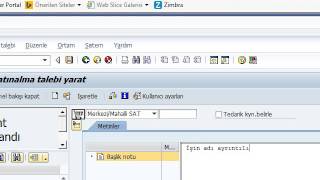 Satınalma Talebi Oluşturma