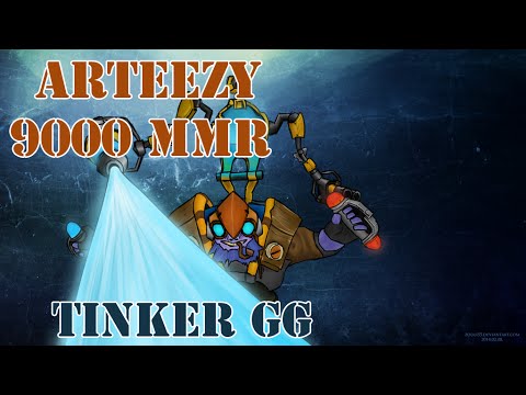 Dota 2 Tinker By Arteezy 9000 MMR  — full game guide pro gameplay