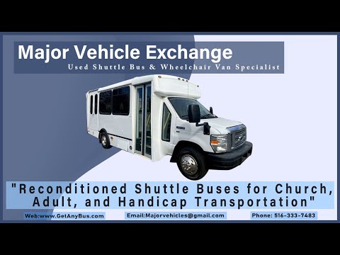 2013 Ford E450 Champion Non CDL Wheelchair Shuttle Bus For 12 Passengers and Up To 2 Wheelchairs !