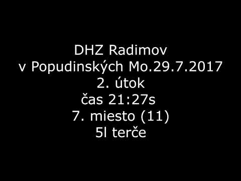 DHZ Radimov 2. útok - Popudinské Mo. 29.7.2017