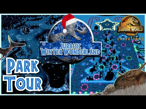 Tyrannosaurus Rex Is Coming to Town! Jurassic Winter Wonderland - Park Tour (JWE2) ❄️