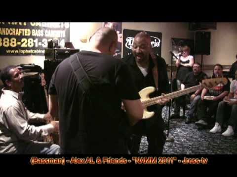James Ross @ Alex AL (Bassman) - Namm 2011 - "Bass Bash" - Jross-tv