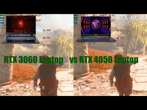 RTX 3060 Laptop 140W vs RTX 4050 Laptop 105W - Test in 12 Games