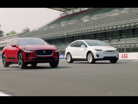 Jaguar I-Pace vs Tesla Model X 75D drag race