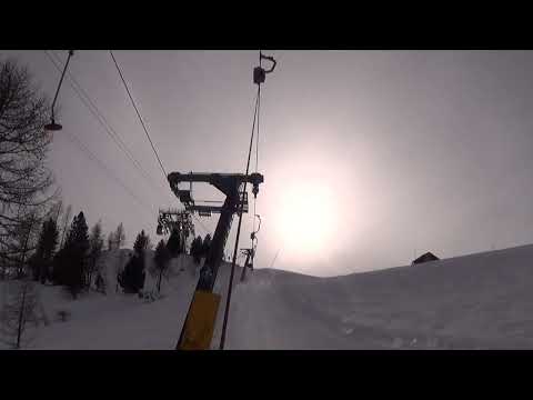 Risalita integrale skilift Leitner "Piloni" - La Thuile (AO) / Téléski / lyžařský vlek / vlečnica