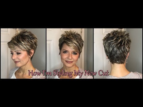 Hair Tutorial with my New Cut - Swept Bangs & Smooth Back Video