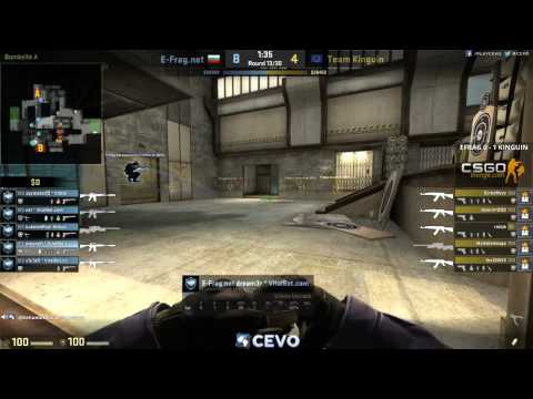 Team Kinguin vs. E-Frag.net - Game 2 (CEVO-P Placement Tournament CS:GO Season 8) - Helium & Metuz