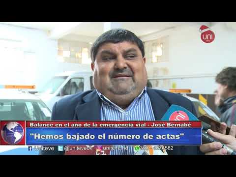 Bernabé aseguró que bajó la cantidad de infracciones