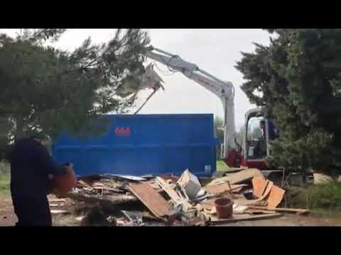 BORDIGHERA, RIMOSSA CON LA RUSPA LA DISCARICA ABUSIVA DI MONTENERO