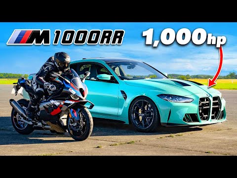 BMW M4 de 1,000 hp vs  a M1000RR: ARRANCONES