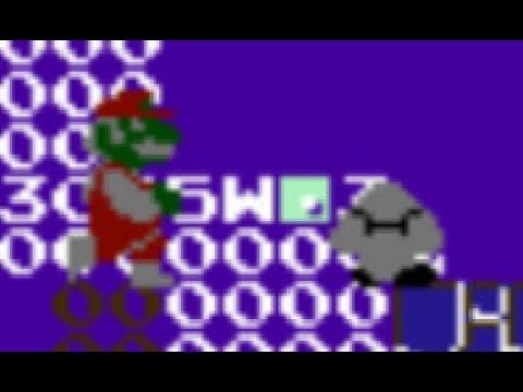 Super Mario Bros. (NES): Corruption effects by Game Genie codes ($8080 / Code PEAAAA and more)