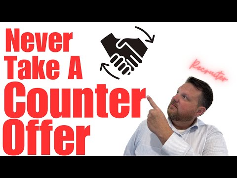 How I learned the hard way not to accept a counteroffer!  Never Take a Counteroffer