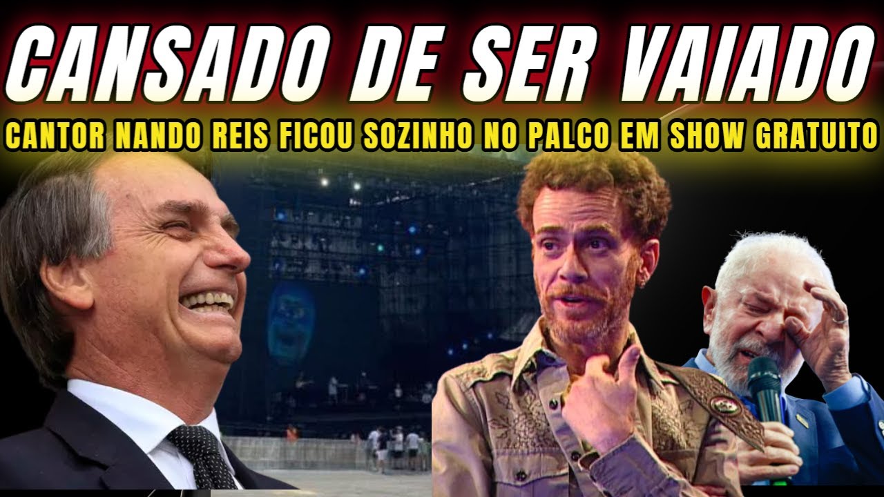 URGENTE DELÍCIA! SHOW GRATUITO DE NANDO REIS FLOPA APÓS BOICOTE DE PATRIOTAS CANTOR ESTAVA REVOLTADO