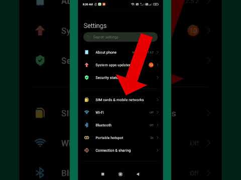 How to Enable Remember SIM preferences In Redmi 8 #shorts