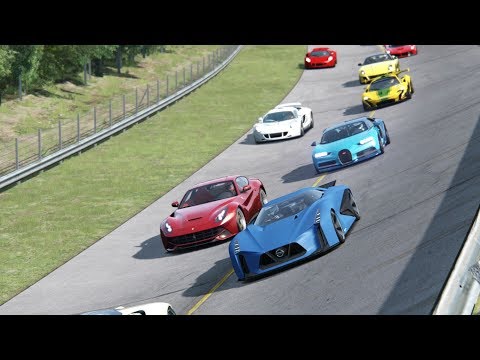 Nissan Concept 2020 Vision GT vs Supercars at Monza 1966