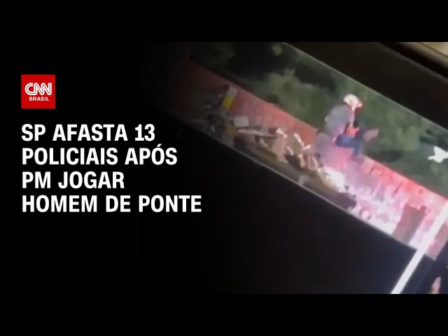 SP afasta 13 policiais após PM jogar homem de ponte | CNN 360°