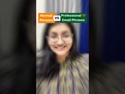 Professional Email Phrases | Learn English online| #shorts