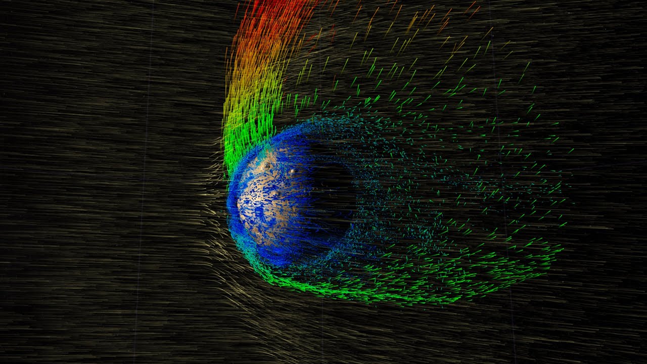 Спилбергу на заметку: какой была бы Солнечная система, если…. …если бы Марс не потерял свое магнитное поле. Фото.