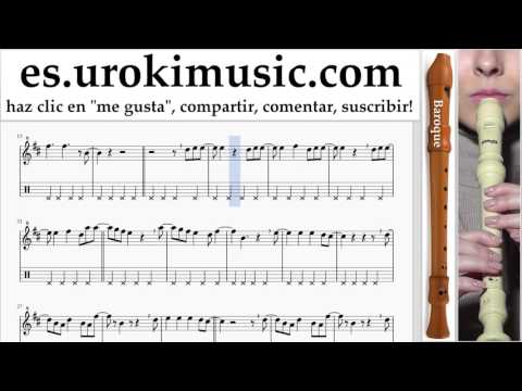 Tutorial de flauta dulce B. Cash Cash feat Conor Maynard - All My Love Clases Notas um-i927