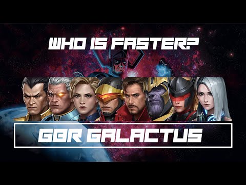 Who is faster in GBR GALACTUS? | MARVEL Future Fight