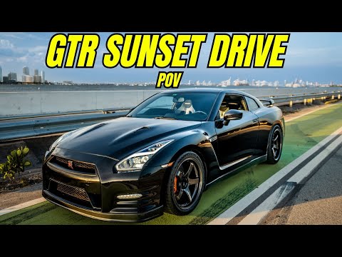 SUNSET DRIVE HITS DIFFERENT - NISSAN GTR  R35 POV