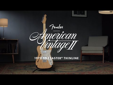 Fender American Vintage II 1972 Telecaster 6-String Thinline Electric Guitar (Lake Placid Blue)