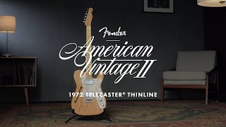 Fender American Vintage II 1972 Telecaster Thinline - 3CS Video