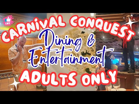 🎉 Carnival’s FIRST Adults-Only Cruise?! 🍽️🎭 Entertainment & Food Review on Carnival Conquest