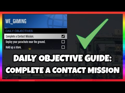DAILY OBJECTIVE GUIDE - COMPLETE A CONTACT MISSION - GTA 5 ONLINE