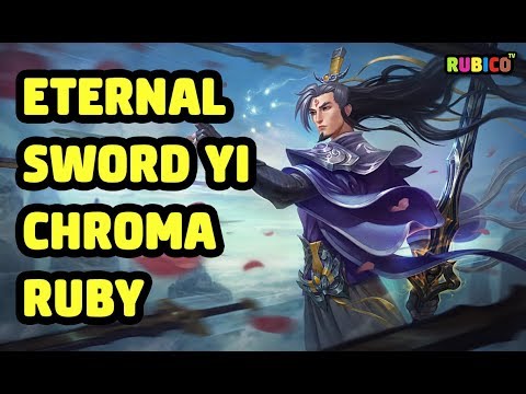 ETERNAL SWORD YI CHROMA RUBY SKIN SPOTLIGHT - LEAGUE OF LEGENDS