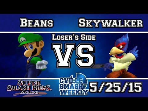 Cville Smash - Beans (Luigi) Vs Skywalker (Falco)  - Losers Bracket - Melee