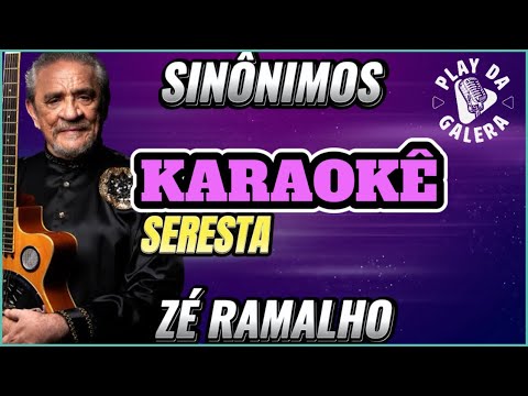 KARAOKÊ - SINÔNIMOS - ZÉ RAMALHO - Seresta-tom sol Maior