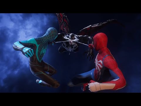 Marvel Spider-Man 2 - Venom Boss Fight (Advanced 2.0 Suit & Upgraded Blue Suit)